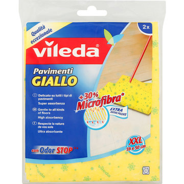 vileda floor yellow cloth x2pc